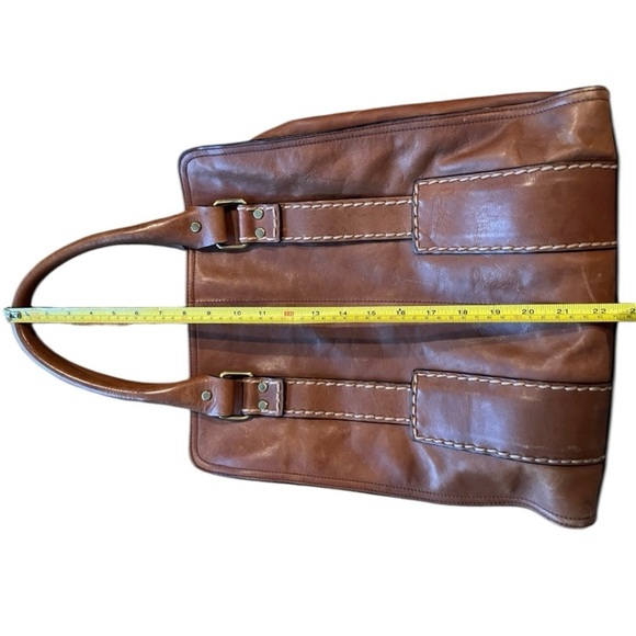 Kate Landry Purse Travel Tote Bag Leather - Picture 10 of 13